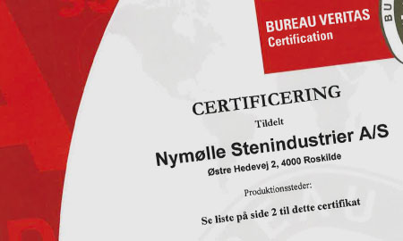 Udsnit af et certifikat